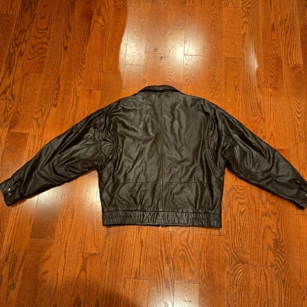 Vintage Savile Row Leather Jacket XL - Picture 6 of 8